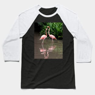 Pair of Flamingoes Baseball T-Shirt